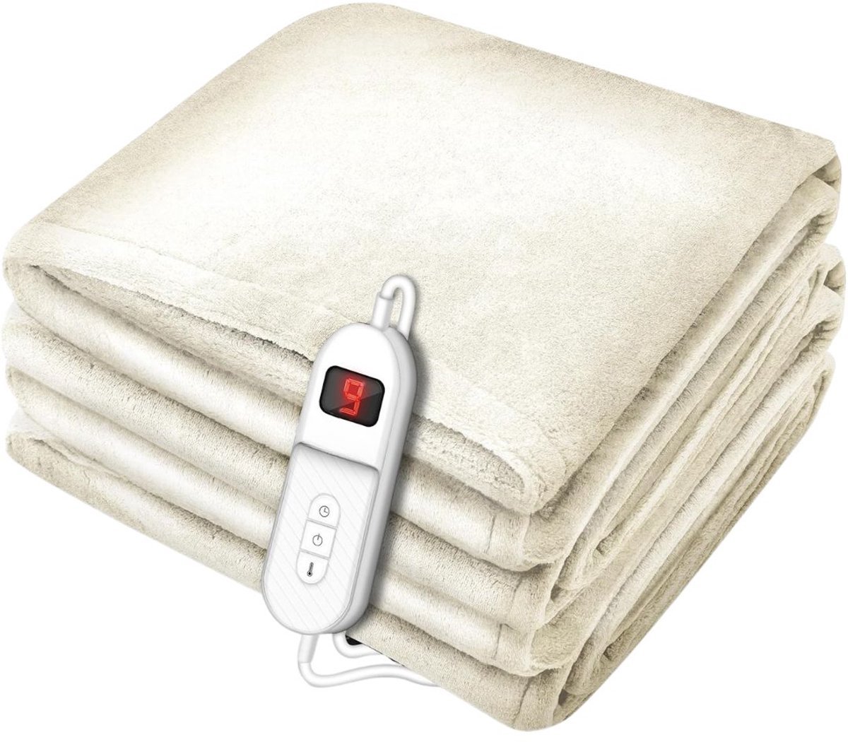Thuys – Warmtedeken Stoel – Stoelverwarmer – Elektrisch Deken – 33 x 33 x 13cm – Creme