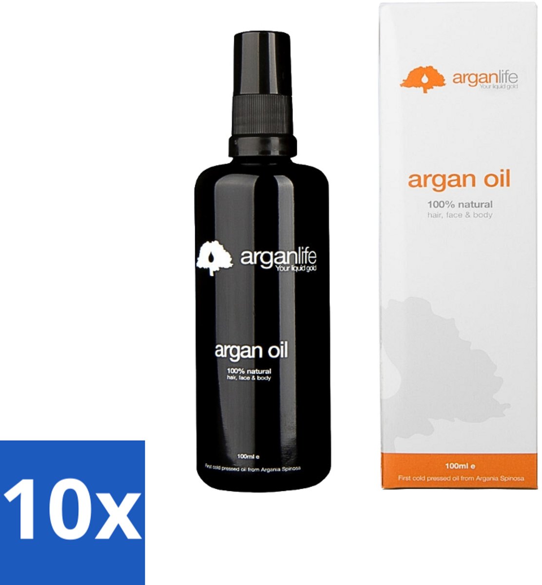 10 x Arganlife - Arganolie - Leave-In Conditioner - Hydrateert & Verzorgt - 100 ml - Arganolie - Haarvoeding - Leave-in Conditioner - Haarherstel - Haarverzorging