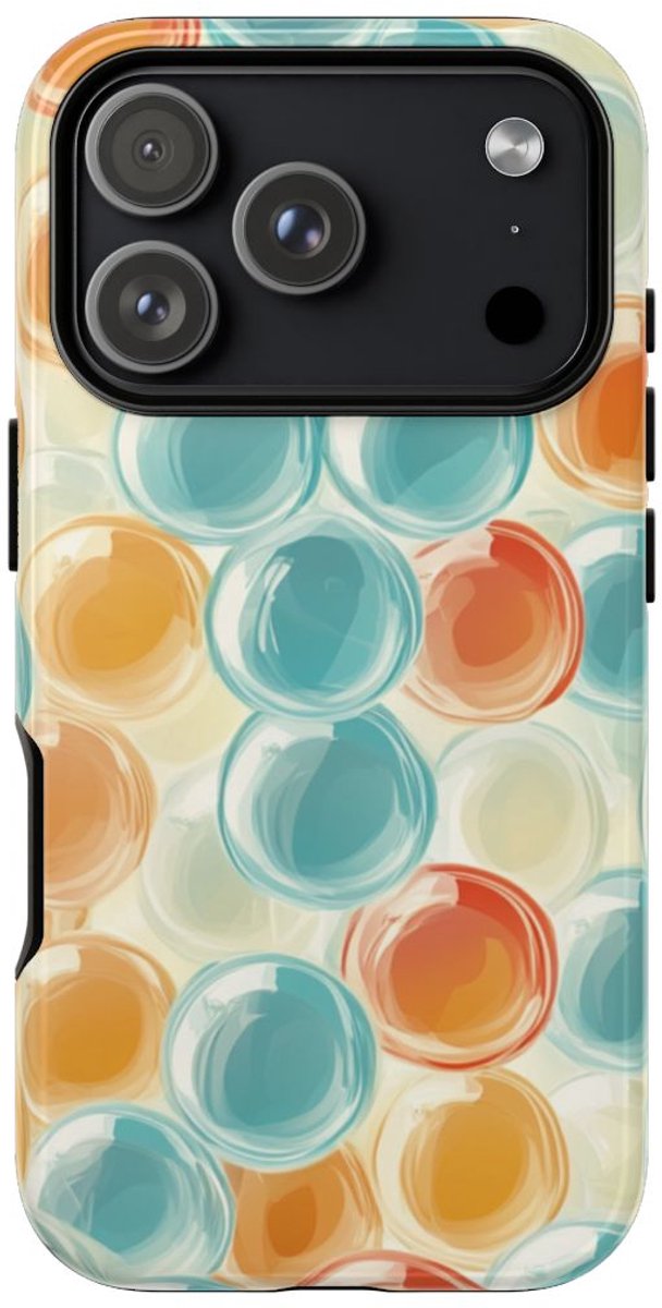 Kleurrijk Bubbeltjespatroon – Telefoonhoesje Geschikt voor iPhone 17 Pro