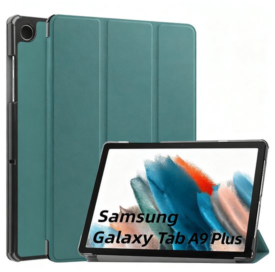 Étui pour tablette Samsung Galaxy Tab A9 Plus - Housse Trifold - 11 pouces - Motif végétal