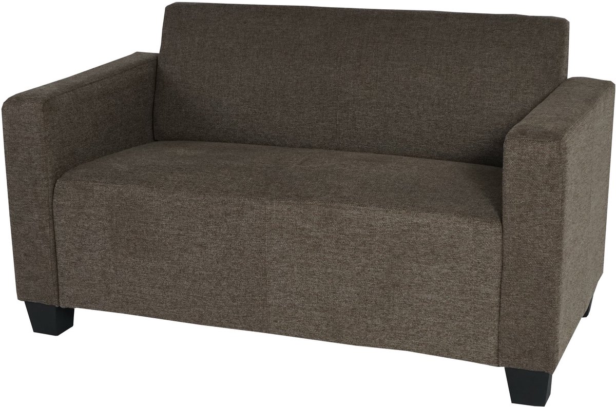 2-zits bank Lyon loungebank stof/textiel ~ bruin