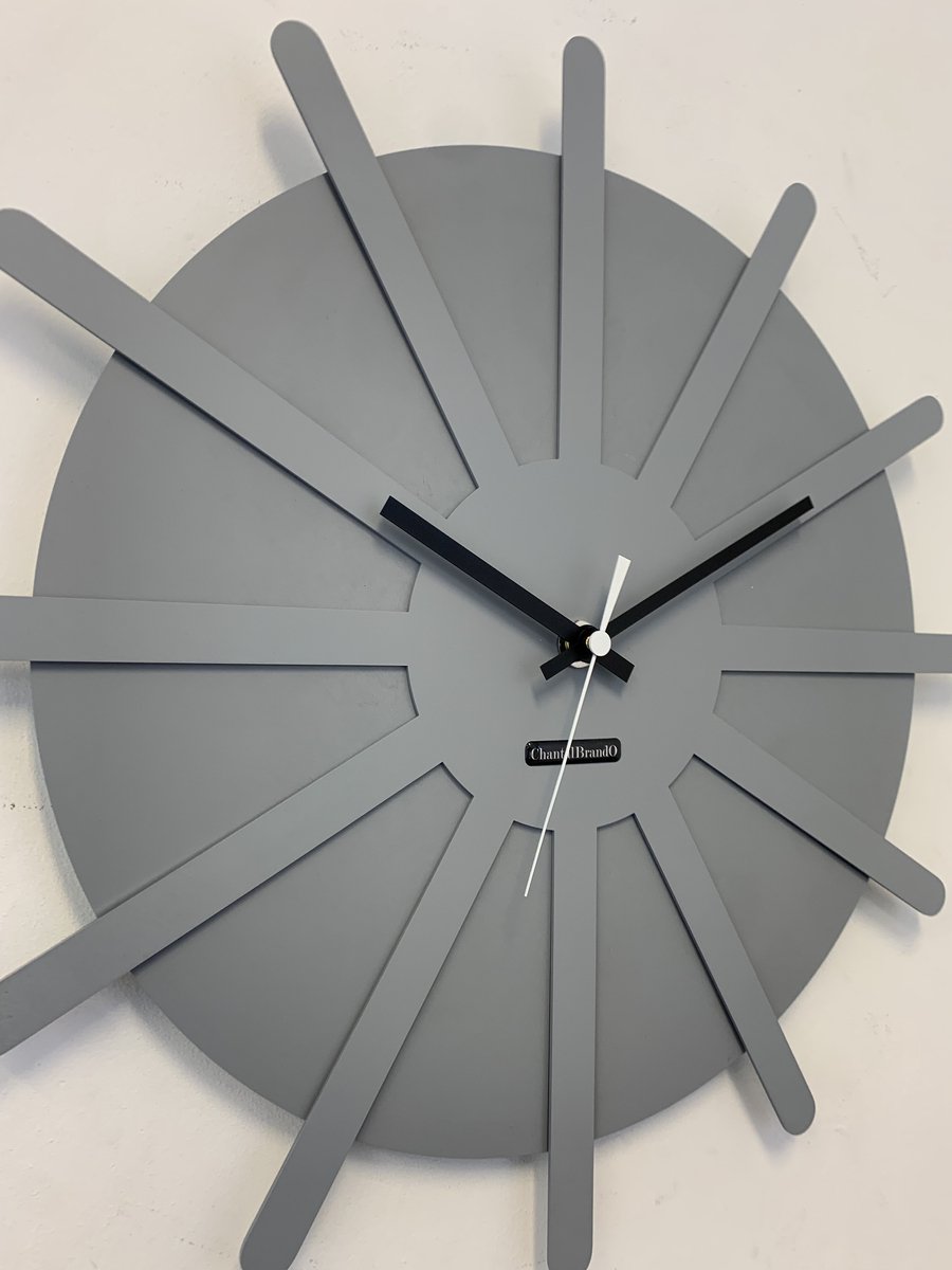 MOSACLOCK * ETOILE GRIS ** Wandklok Modern Industrieel Design **