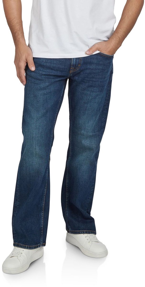 Mustang Heren Jeans Broeken Big Sur regular/straight Fit Blauw Volwassenen