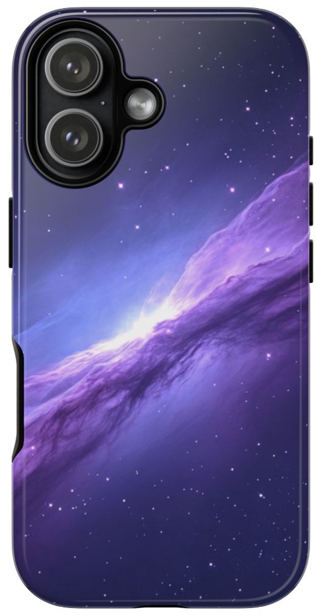 Paarse Kosmische Nevel met Sterrenhemel – Telefoonhoesje Geschikt voor iPhone 17
