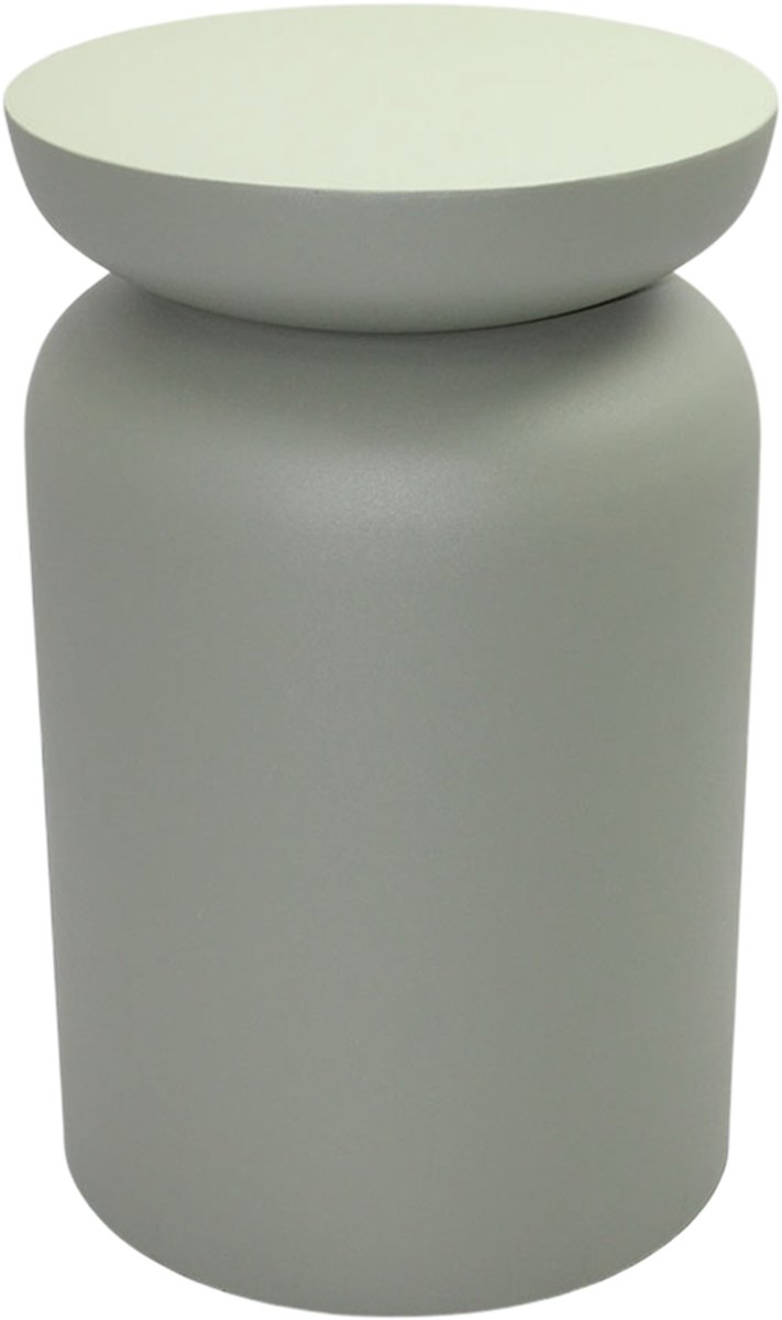 by Mooss - Paudar - Groen - Bijzettafel - Kruk - Gepoedercoat - Metaal - Ã˜ 30 cm - 46 cm - Green