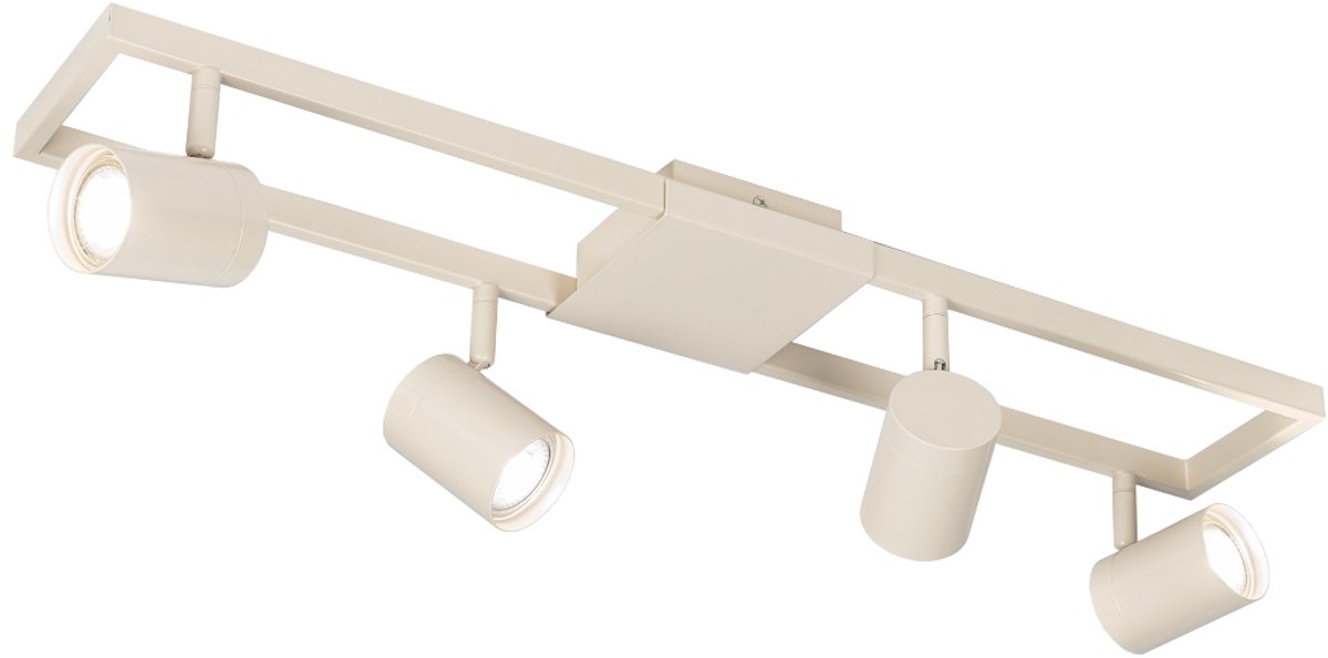 Lumidora Opbouwspot 75379 - MASON - 4 Lichts - GU10 - Beige - Zand - Metaal