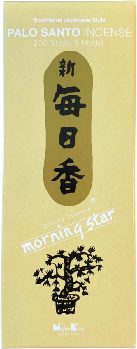 Phoenix Import Mani Bhadra Palo Santo - Nippon Kodo Morning Star - 200 wierookstokjes - XL-pack Meerkleurig