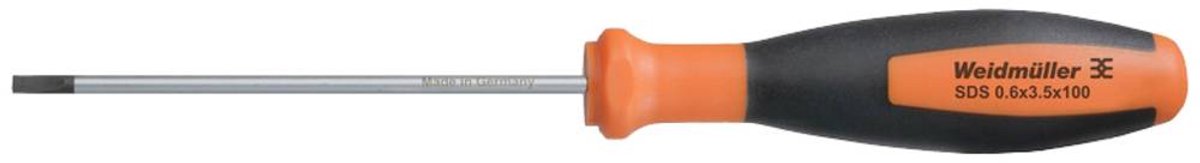 Weidmüller SDS 0.6X3.5X100 Platte schroevendraaier Kopbreedte: 3.5 mm Koplengte: 100 mm