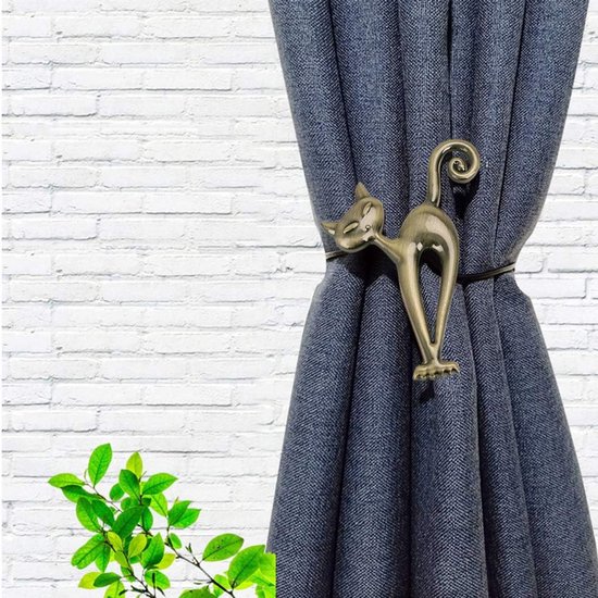 6 Pack Embrasses Magnétiques pour Rideaux, Draperies, Décoration de Salon Ou Bureau, Accessoires de Rideaux, Sans Outils Requis (Gris