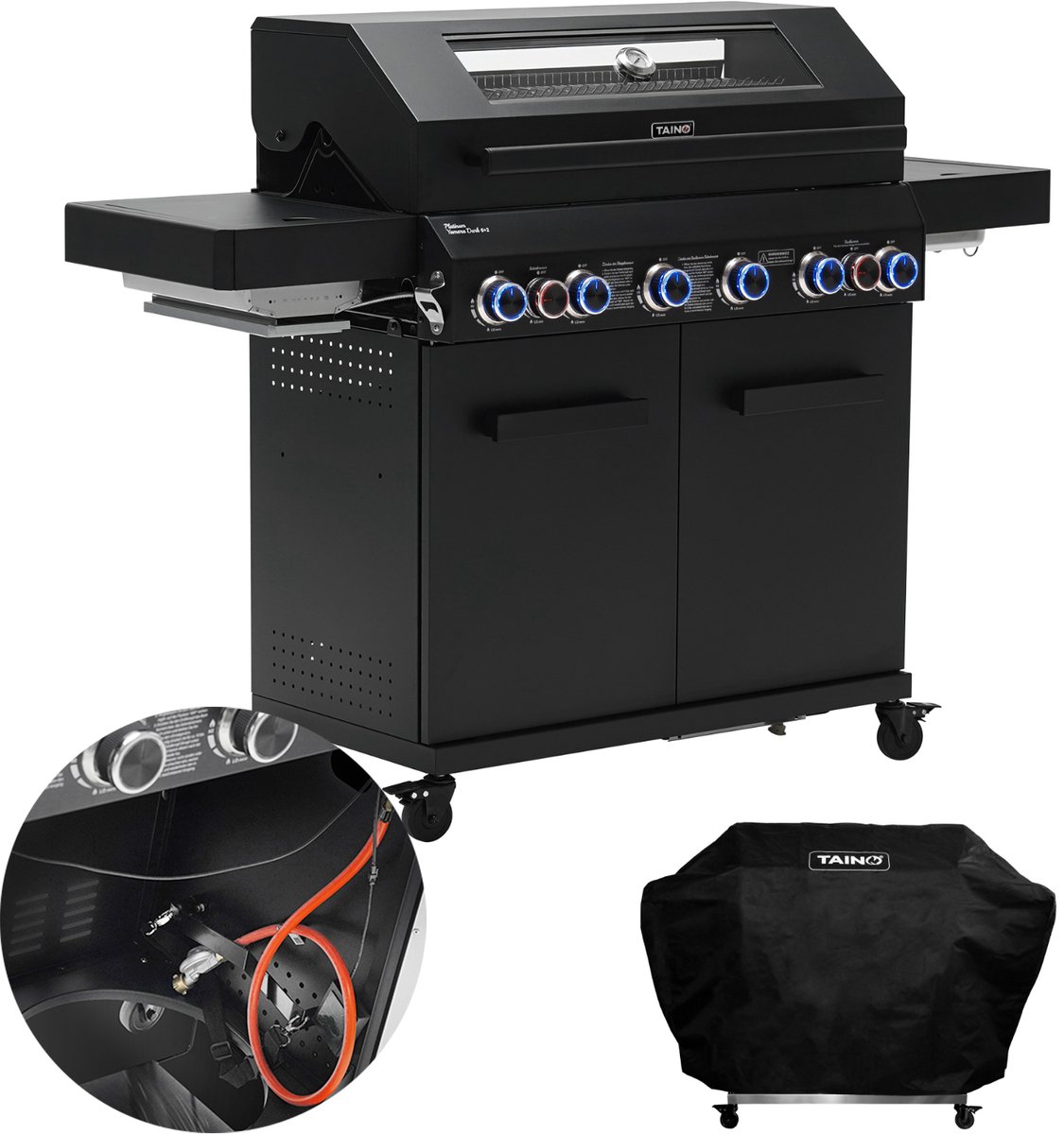 TAINO PLATINUM YAMARA DARK 6+2 gasgrill