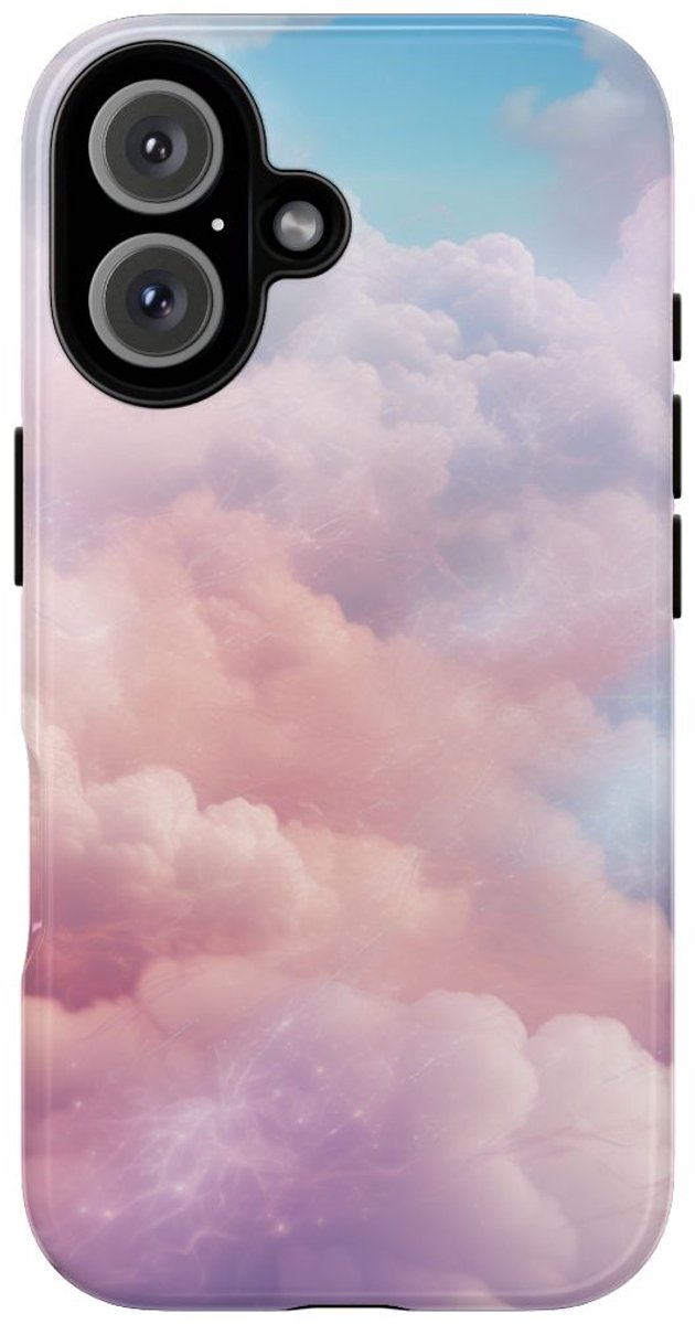 Pastelkleurige Dromerige Wolken – Telefoonhoesje Geschikt voor iPhone 16