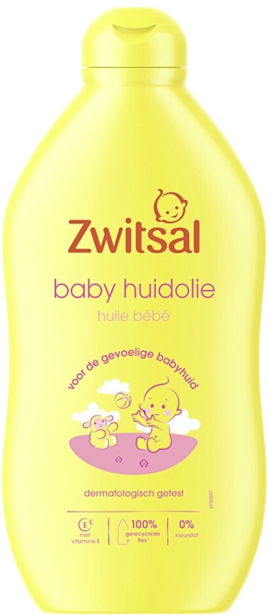 4 x Zwitsal - Baby Huidolie - Verzorgend - Voor de Gevoelige Huid - 400 ml - Baby Huidolie - Gevoelige Huid - Vitamine E - Babymassage - Hydraterende Olie — afbeelding 2