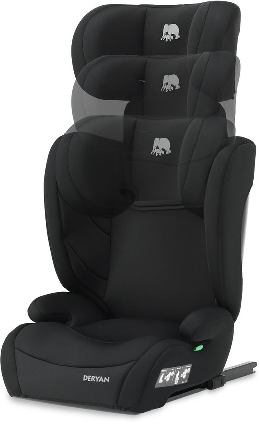 Deryan Charlie Luxe Autostoel i-Size - Isofix - 100 tot 150 cm - Zwart