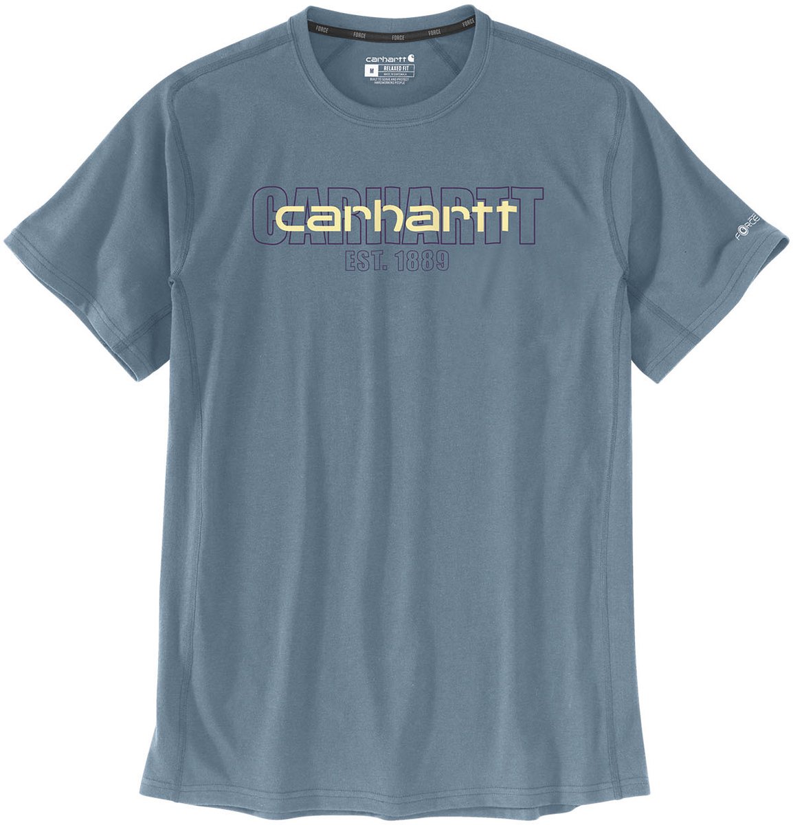 Carhartt Force S/S Logo Graphic Tshirt 106653 -M Thundercloud
