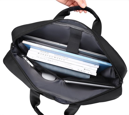 Sacoche pour ordinateur portable SoNis - Sac bandoulière pour ordinateur portable - 15 pouces - noir - hydrofuge - Housse pour ordinateur portable