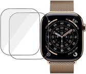 2x Screenprotector geschikt voor Apple Watch 46mm - Folie Screen Protector
