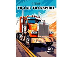 Kleurboek Vrachtwagens | Zwaar transport | 50 gedetailleerde kleurplaten van vrachtwagens, tractors en auto's