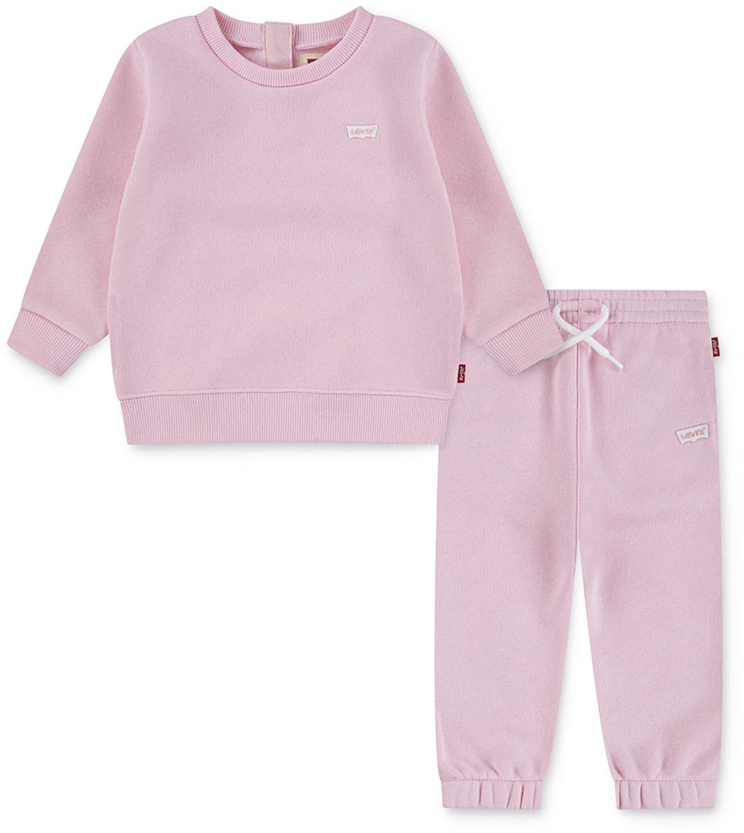 Levi´s ® Kids 6ep012 Set Met Lange Mouwen Roze 24 Months Meisje
