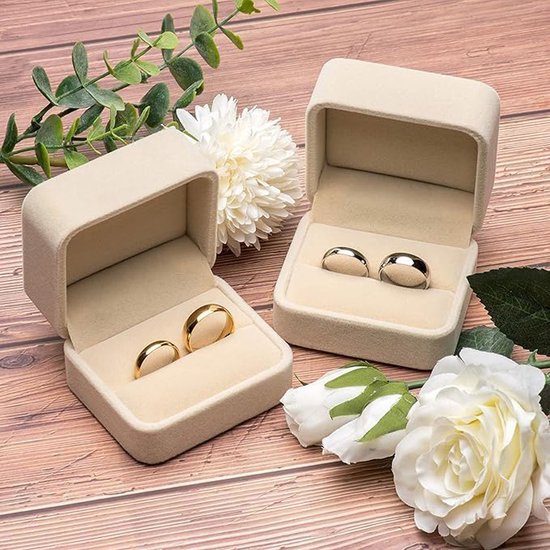 Ringendoosje Hout - Voor bruiloft - WE DO - 6 cm