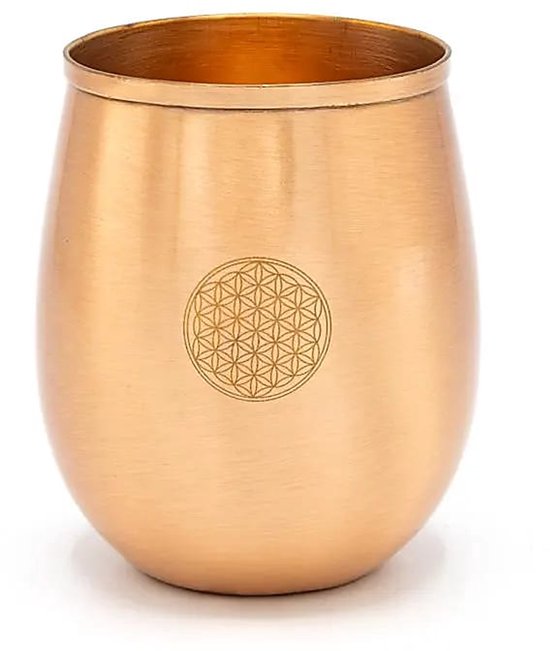 Tasse à boire en cuivre Bloem des Levens - 350 ml
