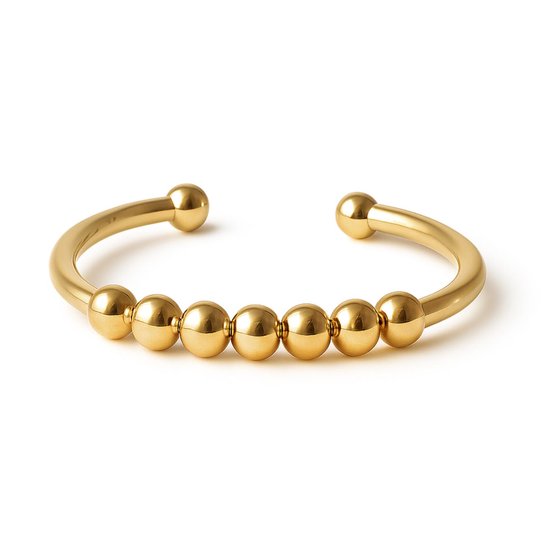 Anxiety Ring - Stress Ring - Fidget Ring - Anxiety Ring For Finger - Draaibare Ring Dames - Spinning Ring - Spinner Ring - (RVS) Goud