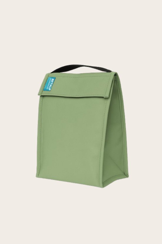 Retulp Fridgebag - Lunchtas - Koeltas - Koeltasje klein - Gemaakt van koelkast - Koeltas lunch - 9 liter - 2 Stuks - Groen - Wit van Merkloos — afbeelding 2