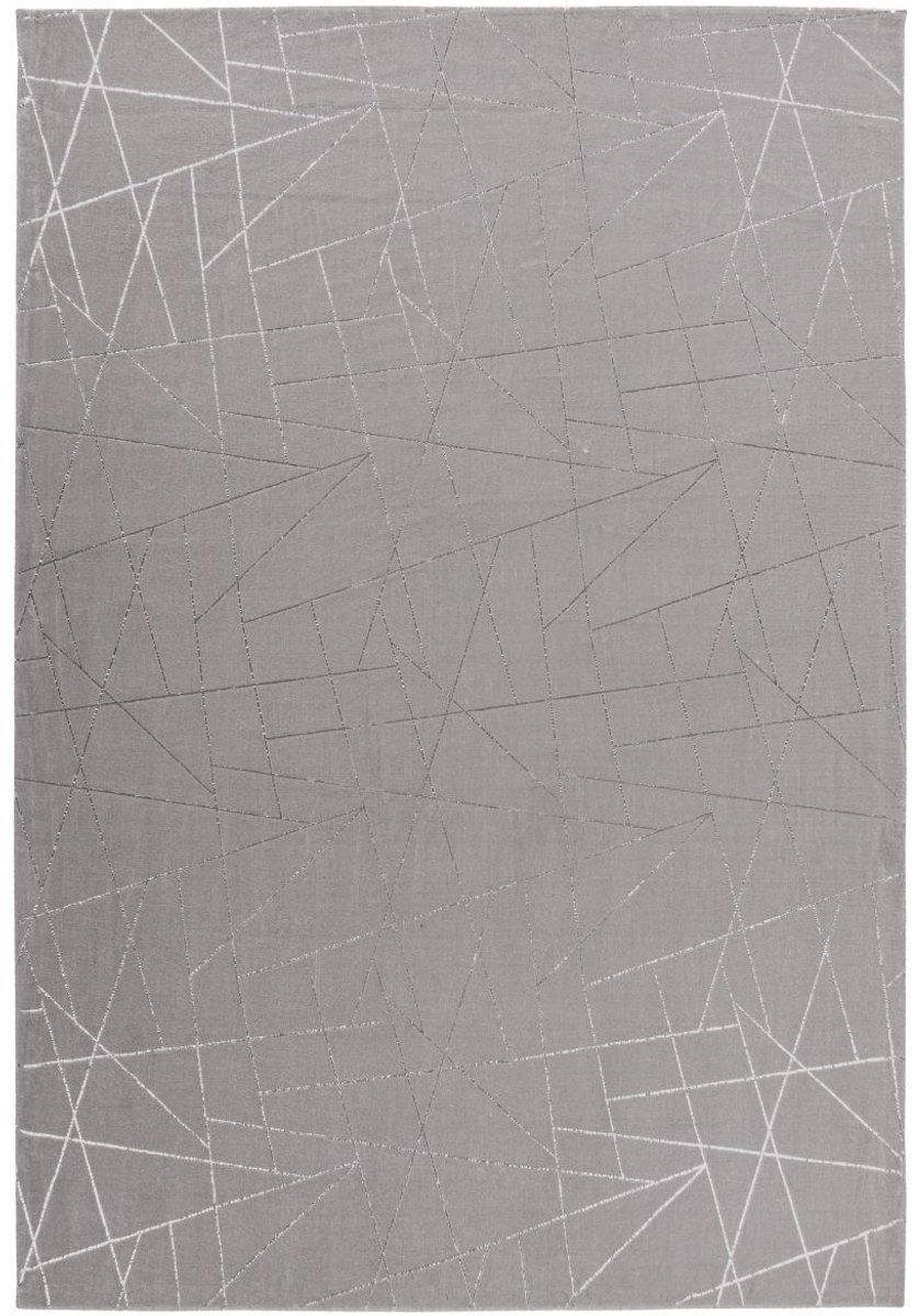 Floraya - Vloerkleed Bijou - Taupe/Zilver - 160x230 cm - 13mm dik - Laagpolig