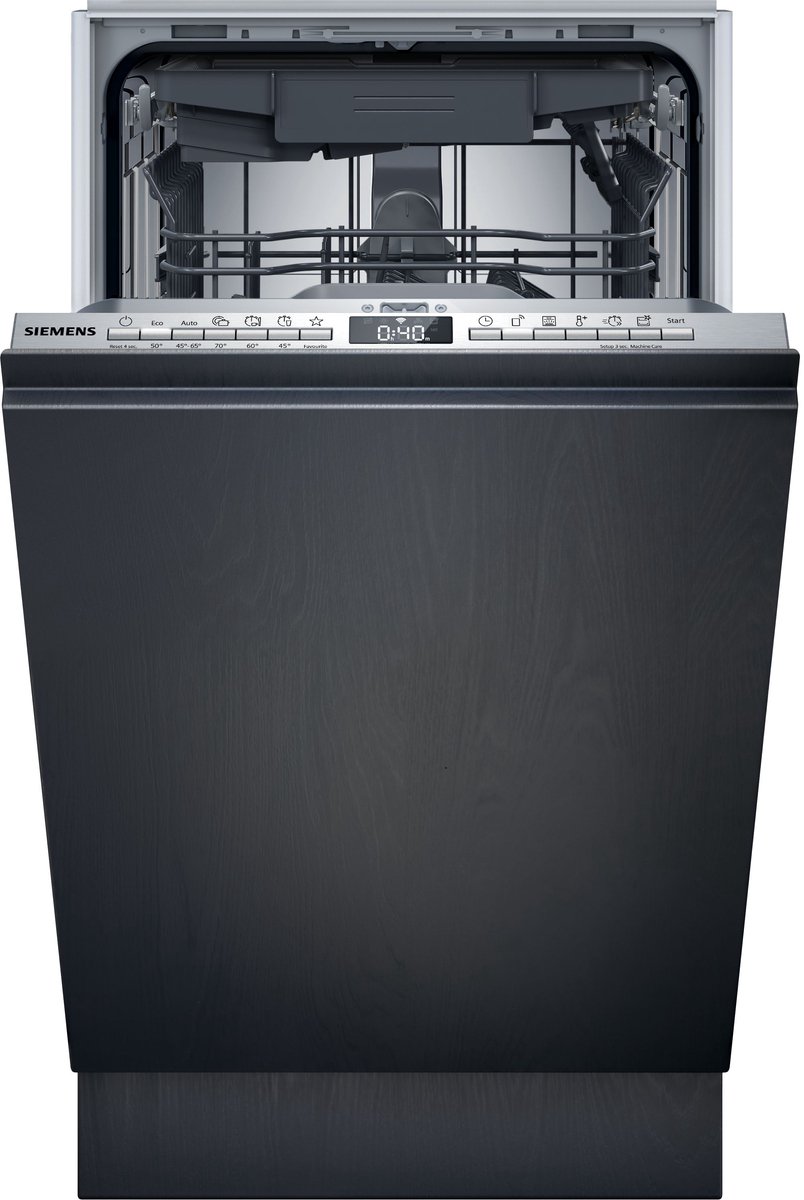 Siemens SR73EX25ME - iQ300 - Vaatwasser - Inbouwvaatwasser - Volledig integreerbaar - 45 cm - Energielabel B - Geschikt voor IKEA keuken - varioSpeed Plus je vaat tot wel drie keer zo snel schoon - Home Connect