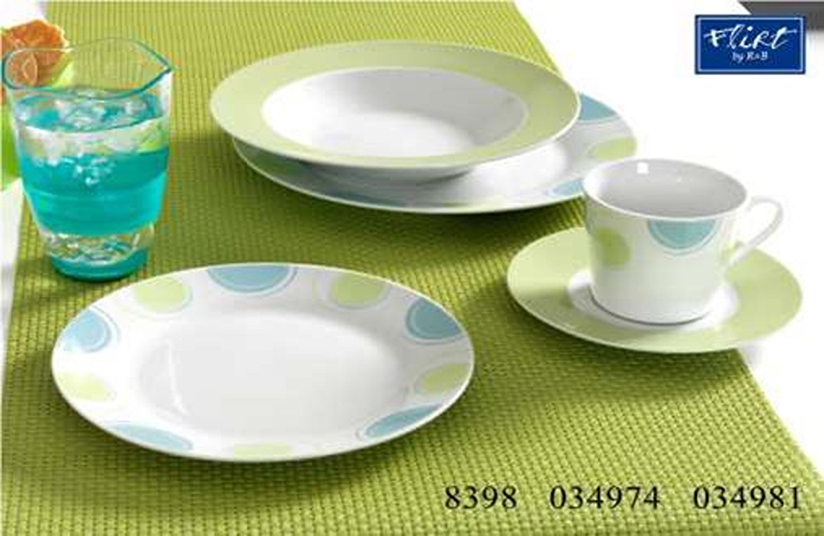 Ritzenhoff & Breker Dots koffieservies 18 delig porselein