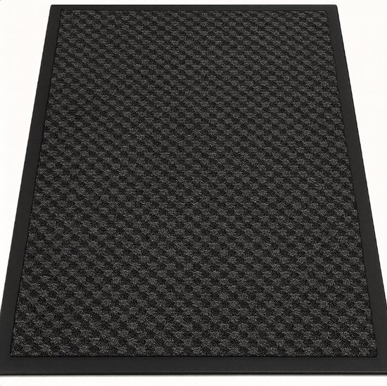 Tapis d'entrée absorbant 50x80 cm - Perfect pour la porte d'entrée - Anthracite - Séchage rapide - Résistant - Perfect pour la porte d'entrée et la Cuisine