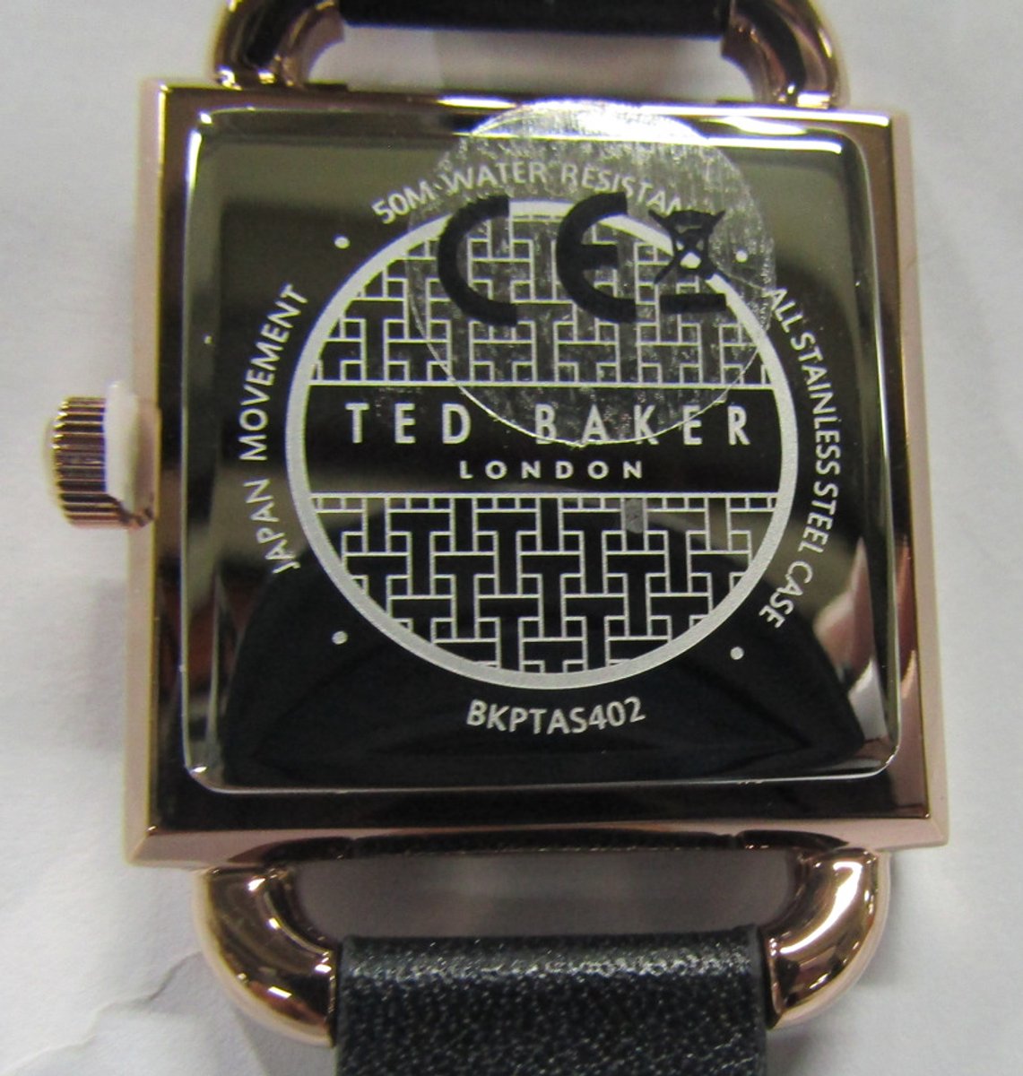 Ted Baker Taliah Kwarts Analoog Horloge Zwart Case: 100% Roestvrij Staal | Armband: 100% Leer 28 mm BKPTAS402W0