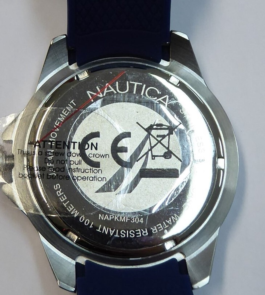 Nautica Koh May Bay Analoog Horloge Blauw Case: 100% Stainless Steel | Armband: 100% Silicone 46 mm NAPKMF304