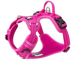 Truelove - Hondentuigje - Hondenharnas - Anti Trek Tuigje - Reflecterend Harnas - 69-81cm - Large - Roze
