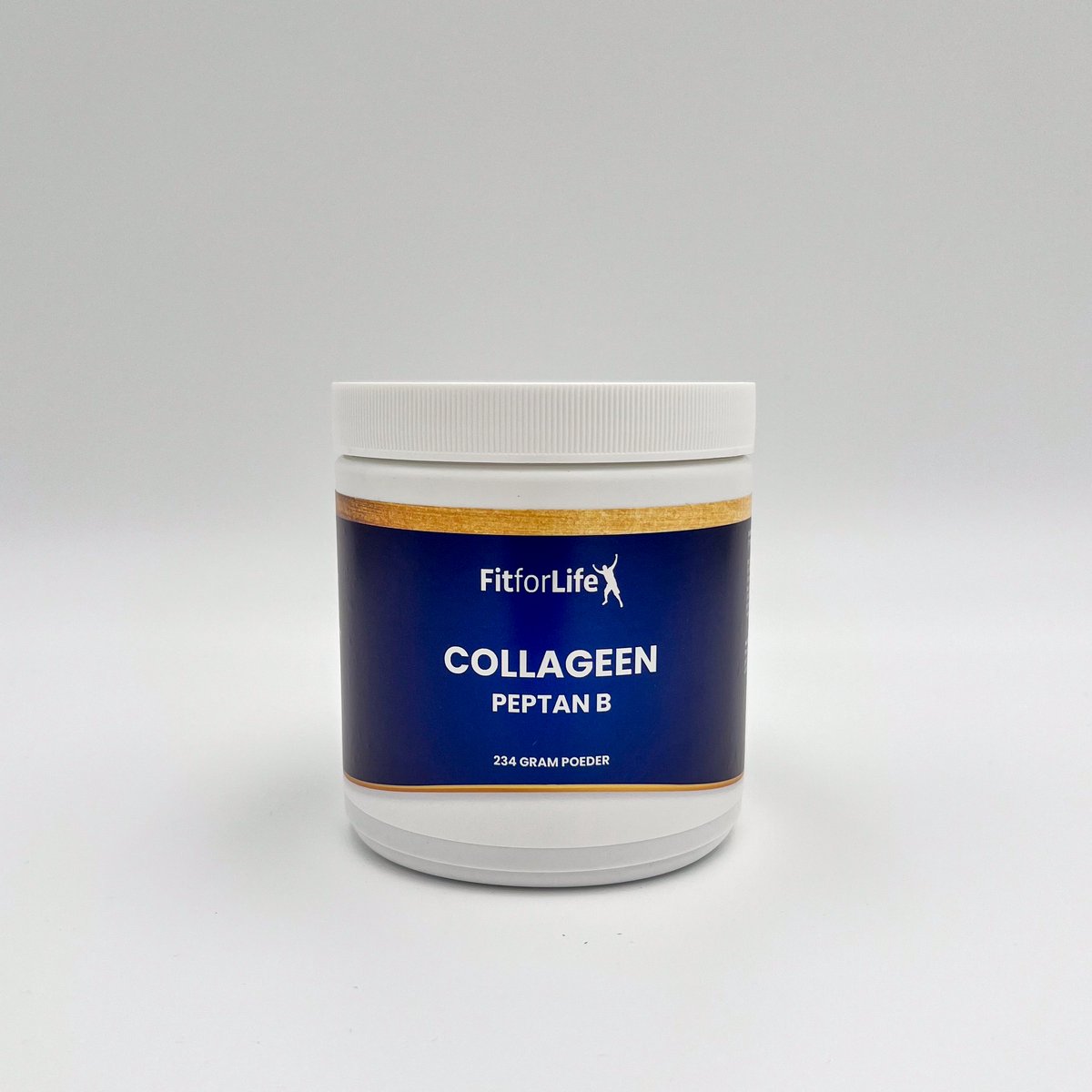 Fit for Life Collageen Peptan B - Bosbes smaak - Hoogwaardig collageen hydrolisaat - Bevat tevens glucosamine en vitamine C - Poedervorm - 234 gram (30 doses)