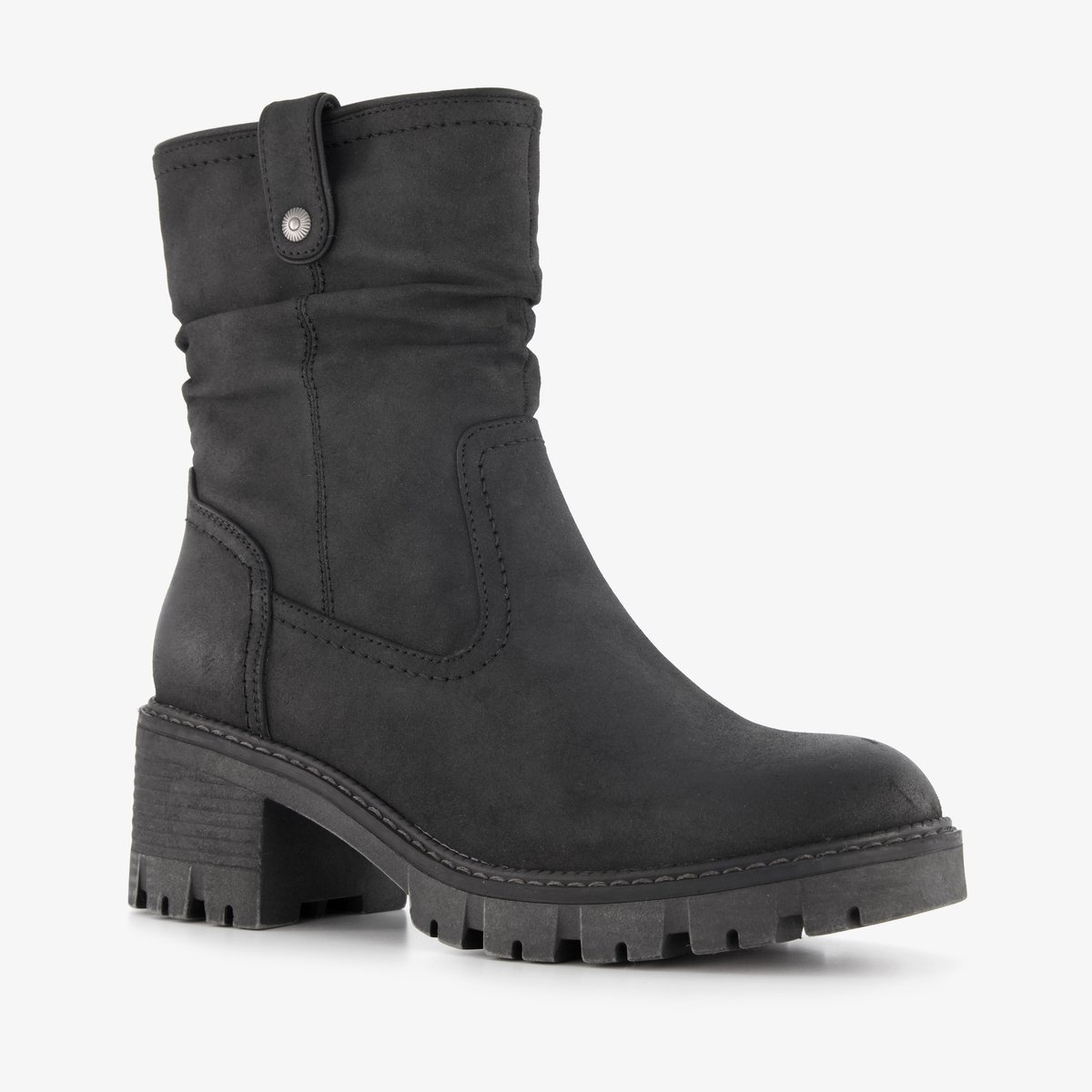 Blue Box dames boots met hak zwart - Maat 39