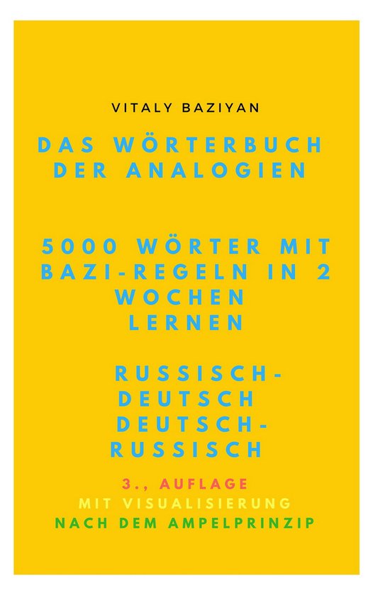 Das Wörterbuch der Analogien Russisch–Deutsch/Deutsch–R ... - cover