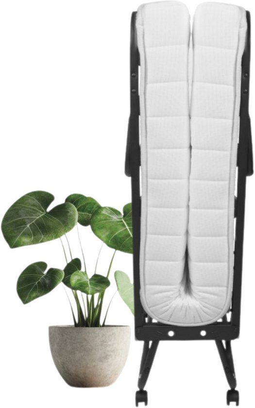 Troonz® Opklapbed Verona 90x200 cm – Vouwbed met Matras - Opklapbed 1 persoons - Logeerbed - Met beschermhoes