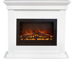 Xaralyn Elektrische haard - Flex EFL-HLW - wit hout - 1500 Watt verwarming - met afstandsbediening…