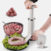 Worstenvuller 7 liter - 4 vulbuizen - RVS - Beuk Horeca