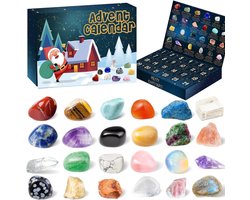 Adventskalender voor kinderen - 2025 - edelsteen - mineralen - stenen - 24 dagen - Kerstmis - countdown - adventskalender voor meisjes en jongens