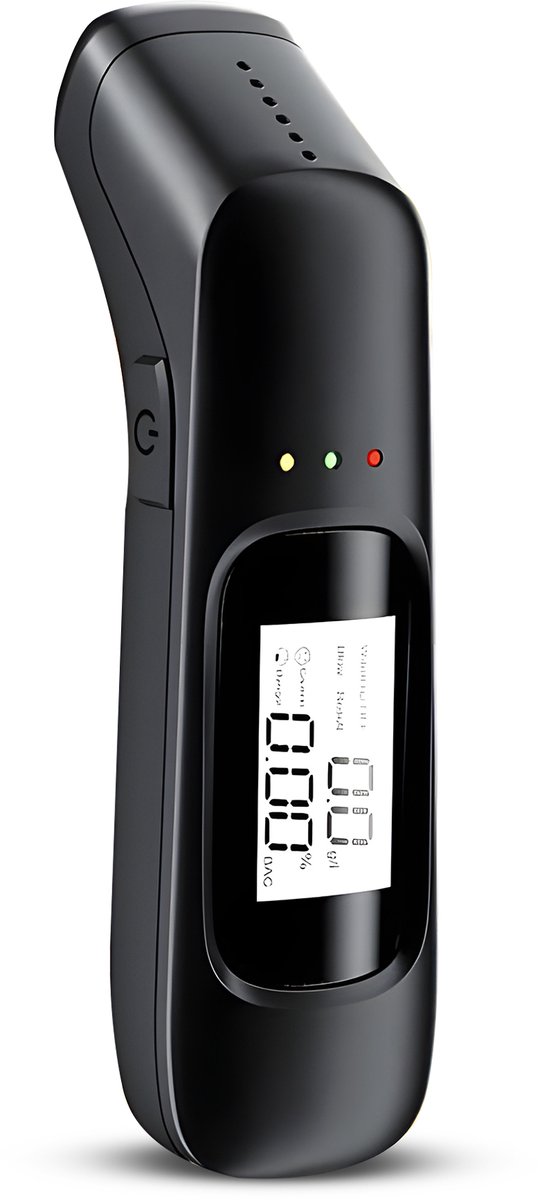 Azorix Digitale Alcoholtester – Alcoholtesters - Blaastest Alcohol – Alcoholmeter – Digitale Alcoholtester Geen Mondstuk Nodig - Geschikt voor o.a. Nederland, Frankrijk en België - Oplaadbaar