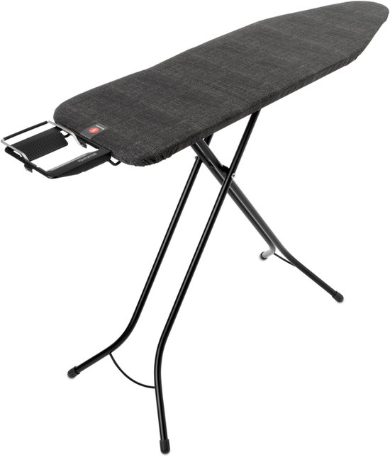 Planche à repasser Brabantia B avec porte-fer - 124 x 38 cm - Denim Black