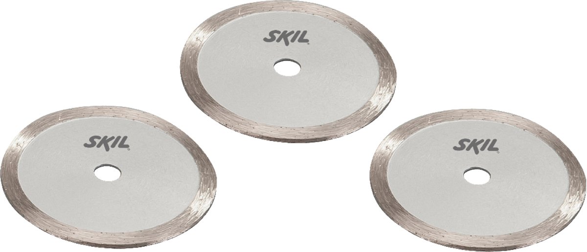 SKIL 3-Delige Diamantschijf 85 mm - Voor Haakse Slijpers 85 mm - Slijptol - Slijpmachine - Keramische Tegel Doorslijpschijf - Universele Steen Doorslijpschijf - Skil 2610Z06138