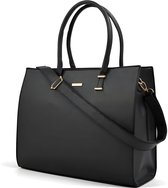Sacs femme - Sac bandoulière large - Sophie Siero Max noir - Sac femme et Shopper - Sac de travail - Sac d'école - Convient pour ordinateur portable 17 pouces et A4