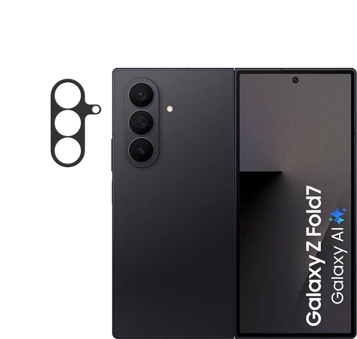 Mobilize Screenprotector geschikt voor Samsung Galaxy Z Fold 7 Glazen | Mobilize Camera Lens Protector - Case Friendly