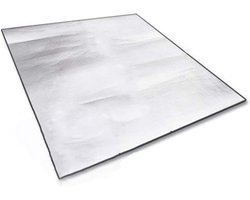 TOVBMUP Aluminiumfolie Slaapmat/Schuimmatras - 150x200 cm - Geïsoleerd - Opvouwbare Slaapmat - Campingslaapmat - Isolerende Mat - Aluminiumfolie - Ultralicht - Zilver