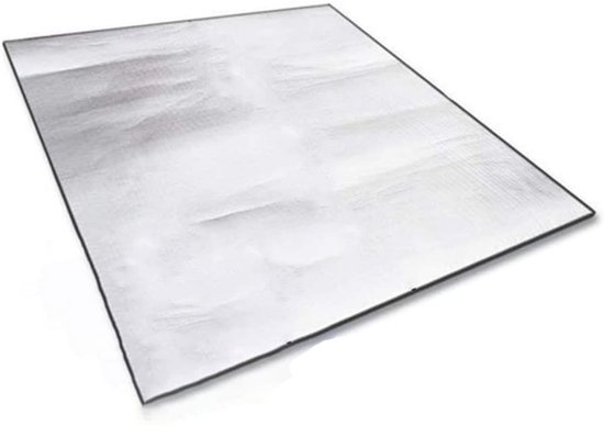 NSXIN Isomat, aluminium mat, thermische mat, 2 x 2 m, isolatiemat, aluminium, camping, outdoor, licht, waterdicht, slapend matras, mat, mat, aluminiumfolie