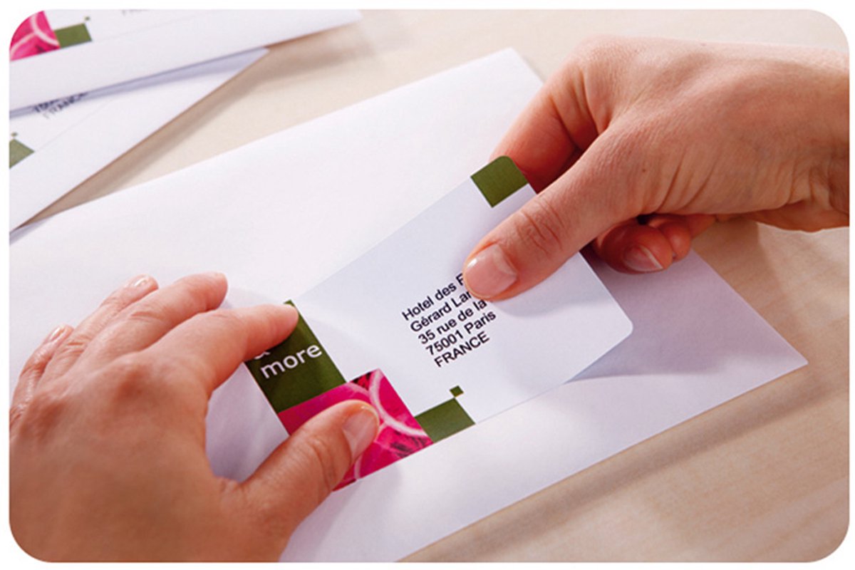 Avery adresetiketten voor inkjetprinter, 99,1 x 33,9 mm, wit