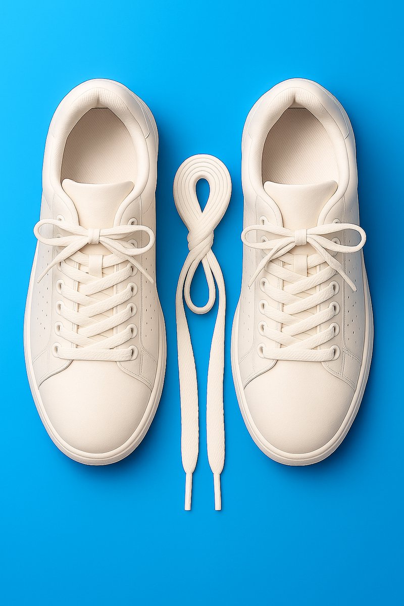 1 paar sneaker veters 120 cm wit
