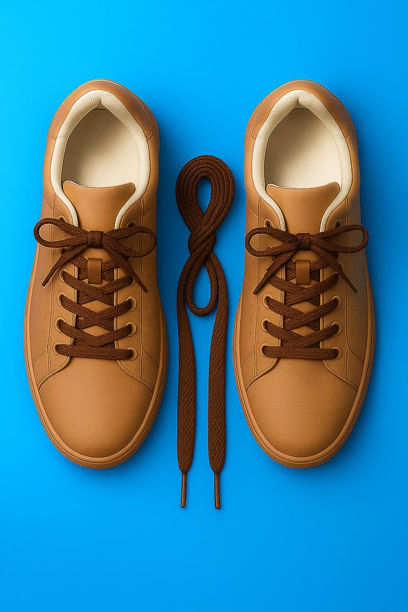 2 paar Bruin Platte Schoenveters 120 cm –Sneakers Veters Duurzaam Stevig Tijdloos en Modern